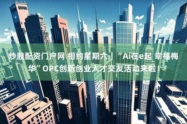 炒股配资门户网 相约星期六｜“Ai在e起 幸福梅华”OPC创新创业人才交友活动来啦！